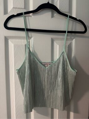 Victoria's Secret Mint Green Pleated Cami
